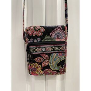 Vera Bradley Floral Paisley Flowers Crossbody Shoulder Bag Handbag Purse